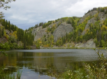 one of a series of small hidden lakes