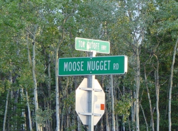 Moose Nugget Road - only in Alaska