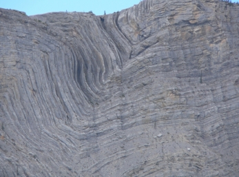 An intriguing mountain-side formation, eh