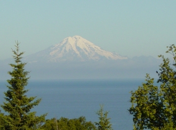 Redoubt Volcano across Cook Inlet