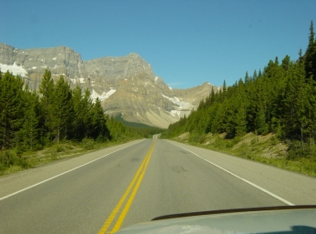 Into the Canadian Rockies west of Calgary